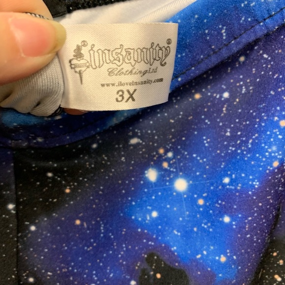 NWOT Leggings 3X Night Sky Pattern Super Stretchy And Comfy! - Picture 3 of 5